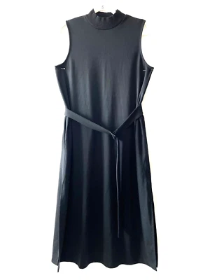 Prologue Women's Black Dress Sleeveless High Neck Belted Size L Large Foto 1 de 4