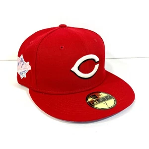 7 CINCINNATI SOMBRERO ROJO SOMBRERO retro retro retro 1990 Serie Mundial Nueva Era Hombres/Mujeres - Imagen 1 de 9