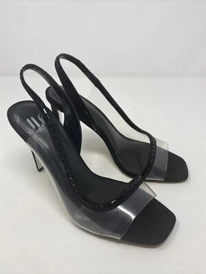 JLO Jennifer Lopez Frani 凉鞋,女式 7.5 M 码,黑色 MSRP:80 美元 — 第 1/4 张图片