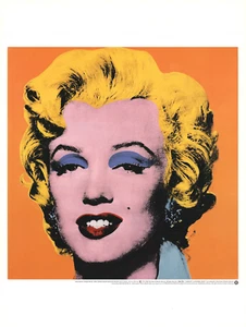 ANDY WARHOL Marilyn, Orange Shot on White Background 31.5" x 23.5" Poster 1998 P - Picture 1 of 1