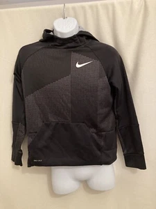 Nike Boys Dri Fit Long Sleeve Mesh Lined Hood Pullover Sz 16 - Picture 1 of 5