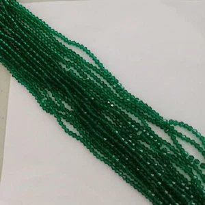 95pcs 4mm Malachite Green Glass Bicone Beads DIY AUS Free Postage - Picture 1 of 5