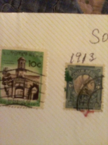 vintage stamps south african Cover