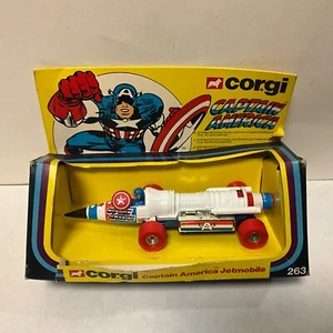 CORGI 263 CAPTAIN AMERICA JETMOBILE - Vintage in original BOX - Picture 1 of 4
