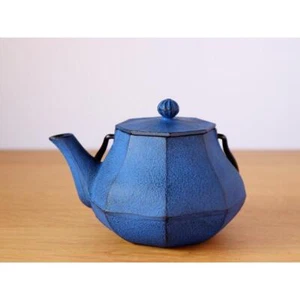 Oitomi Nambu Iron Kettle Teapot 0.4L Blue Miyabi Japan Tetsubin & Kyusu NEW - Picture 1 of 6