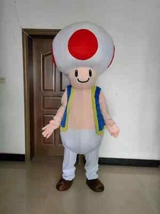 New Cartoon mushroom Mascot Costume Role Play Party Halloween Adult - Picture 1 of 4