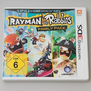 Nintendo 3DS Rayman and Rabbids Family Pack 3 DS Videospiel Spiel Game UbiSoft