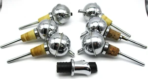 Lote de 2 tapones Napa vintage redondos cromados Spirit Pour dispensador plus - Imagen 1 de 11