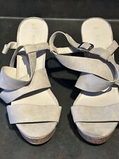 Ladies New Look Open Toe Strap Wedges Shoes Size 4 New 