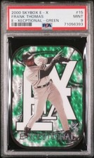 2000 E-X Skybox FRANK THOMAS E-Xceptional GREEN 178/999 Rare DIE-CUT # 15 PSA 9