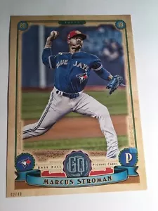 2019 Topps Gypsy Queen 4th of July Jumbo 5x7 Marcus Stroman Blue Jays 76 17/49 - Picture 1 of 1