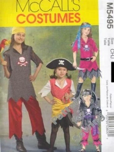 Patrón McCall's Costura Niña Disfraces Pirata 2007 TALLA 7-14 NUEVO FUERA DE IMPRENTA - Imagen 1 de 1