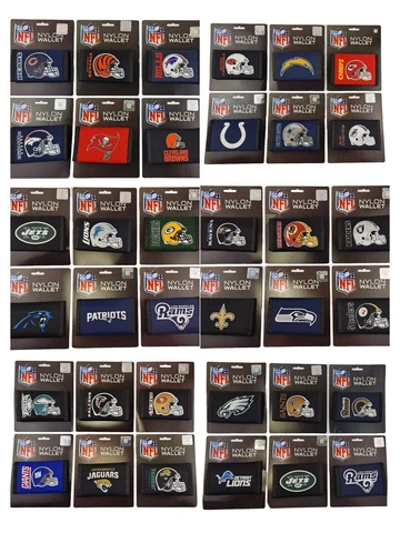 NFL Tri-Fold Nylon Wallet RICO /Pick Your Team Cover