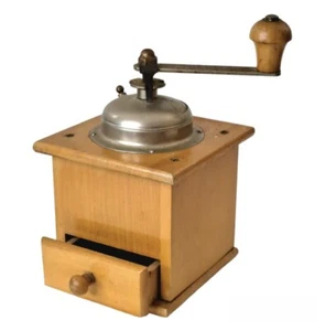 Vintage Zassenhaus? Wood & Metal Crank Coffee Grinder Mill Western Germany Made - Picture 1 of 10