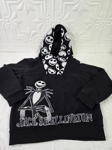 Disney The Nightmare Before Christmas Jack Skellington Black Hoodie Kids Sz 7/8 - Picture 1 of 12