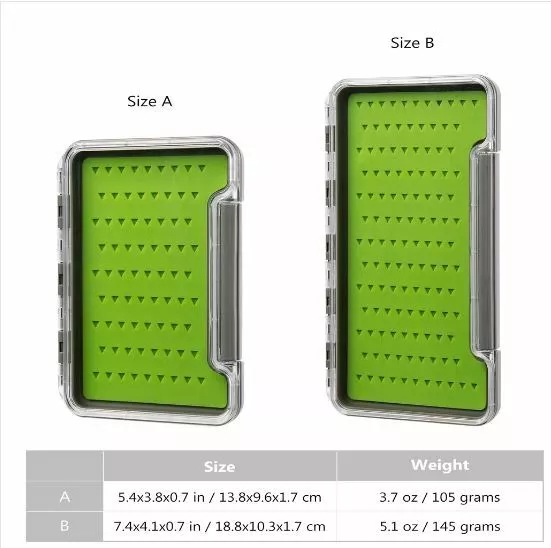 Fly Box Magnet Foam Compartment Fly Fishing Box Fly Hooks Silicon Large Small - Image 1 of 1