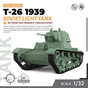 SSMODEL SS32599 1/32 Kit Modelo Militar Soviético T-26 1939 Tanque Ligero - Imagen 1 de 5
