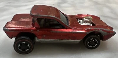 Vintage 1967 Hot Wheels Redline Python Toy Red Gray Int. Made In Hong Kong - Image 1 of 4