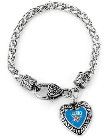 Oklahoma City Thunder Heart Bracelet Cover