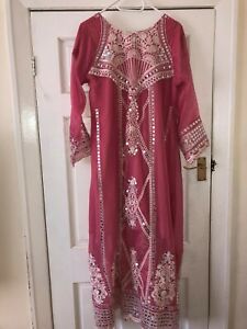 asian indian Pakistani Dress Shalwar Kameez Suit Size L