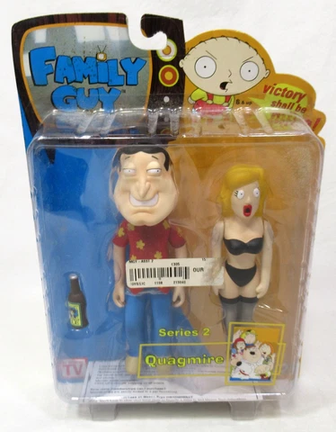 2005 Mezco Family Guy Series 2 Quagmire 6" Figure Sealed Cover