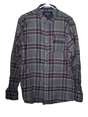 Company 81 Shirt Men Gray Plaid Long Sleeve Lightweight Flannel Sz XL - Image 1 of 4