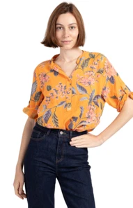 Womens Long Sleeve Linen Shirt Ladies Casual Baggy Button-up Plain Blouse Tops - Picture 1 of 20