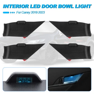 Car LED Armrest Inner Door Handle Bowl Light Ambient For Toyota Camry 2018-2022 - Image 1 of 4