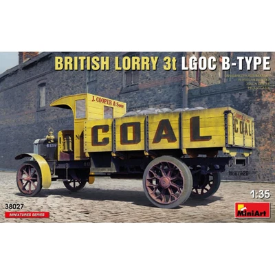 BRITISH LORRY LGOC 3t B-TYPE KIT 1:35 Miniart Kit Camion Modellino Nuovo - Immagine 1 di 4