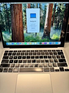Excellent 2020 Apple MacBook Air 13' Apple M1 500 GB SSD 16GB RAM Silver - Afbeelding 1 van 9