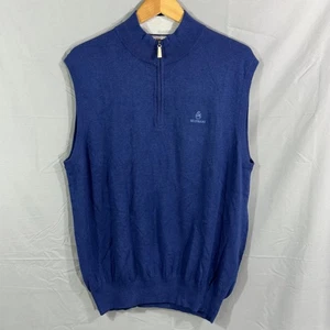 Peter Millar Sweater Vest Mens XL Silverado Half Zip Pullover Golf Luxury Blend - Picture 1 of 5