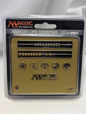 Magic The Gathering Magic The Gathering Ultra Pro Gold Abacus Life Counter Premium metal sólido Foto 1 de 4