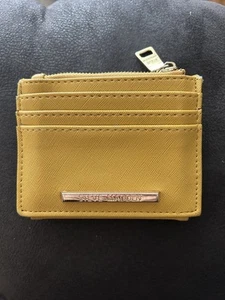 Steve Madden französische Geldbörse goldfarben CC Druckknopf Reißverschluss Ausweisetui - Bild 1 von 5