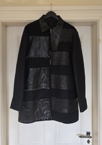 Cappotto Rick Owens A I 17 Glitter Passerella Righe Jumbo Brother
