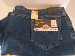 Pantalones de mezclilla Lee para hombre pierna recta nuevos con etiquetas stock antiguo 56 x 30 ajuste regular - Imagen 1 de 4
