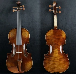 Concert Master Handmade Violin after Guarneri del Gesu 1743 Cannone Violin ZM5-G - Picture 1 of 13