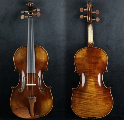 Concert Master Handmade Violin after Guarneri del Gesu 1743 Cannone Violin ZM5-G - Image 1 of 4