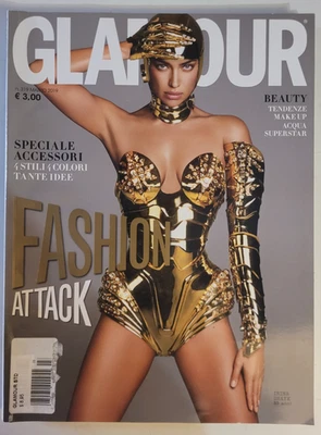 NEW March 2019 GLAMOUR (Italy Edition) Magazine w/ Irina Shayk Cover - Image 1 of 2