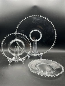 "Plato Imperial Glass Candlewick de 14"" y platos de 8"" (2)" - Imagen 1 de 12