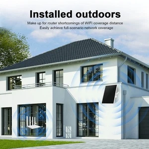 Zuverlässige Outdoor Konnektivität kompakter Solar WiFi Extender mit großer K - Photo 1/7