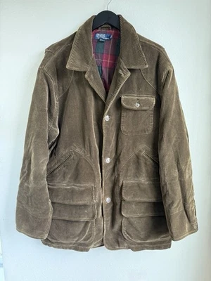 Vintage Polo Ralph Lauren Men's XL Corduroy Brown Jacket Sport Coat Preppy - Image 1 of 4