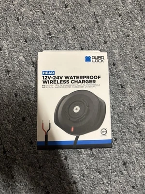 Quad Lock Wetterfest Wireless Motorrad Boot Handy Lade Station 12-24V - Bild 1 von 2