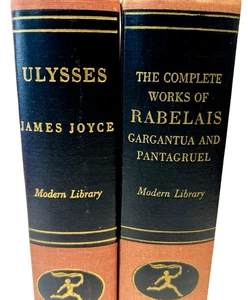 Vtg Ulysses & The Complete Works of Rabelais Modern Library Hardcover Lot of 2 - Picture 1 of 21