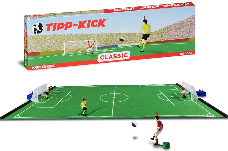 TIPP-KICK Classic 80x47cm Spielfeld - 2x Spieler, 2x Torwart, 2x Tor, 2x Ball - Bild 1 von 1