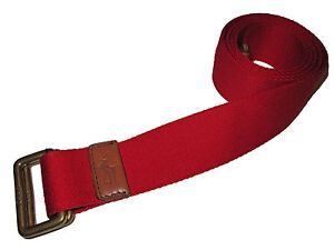 Polo Ralph Lauren Red D Ring Big Pony Brown Leather Belt Medium M