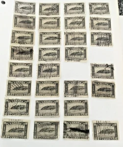 CANADIAN KING GEORGE V ARCH/LEAF ISSUE #174 29X 12c GREY BLACK 1930 - Picture 1 of 1
