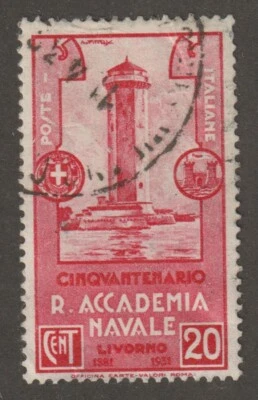 Italy 1931 #265 Tower of Meloria - F/VF Used - Image 1 of 2