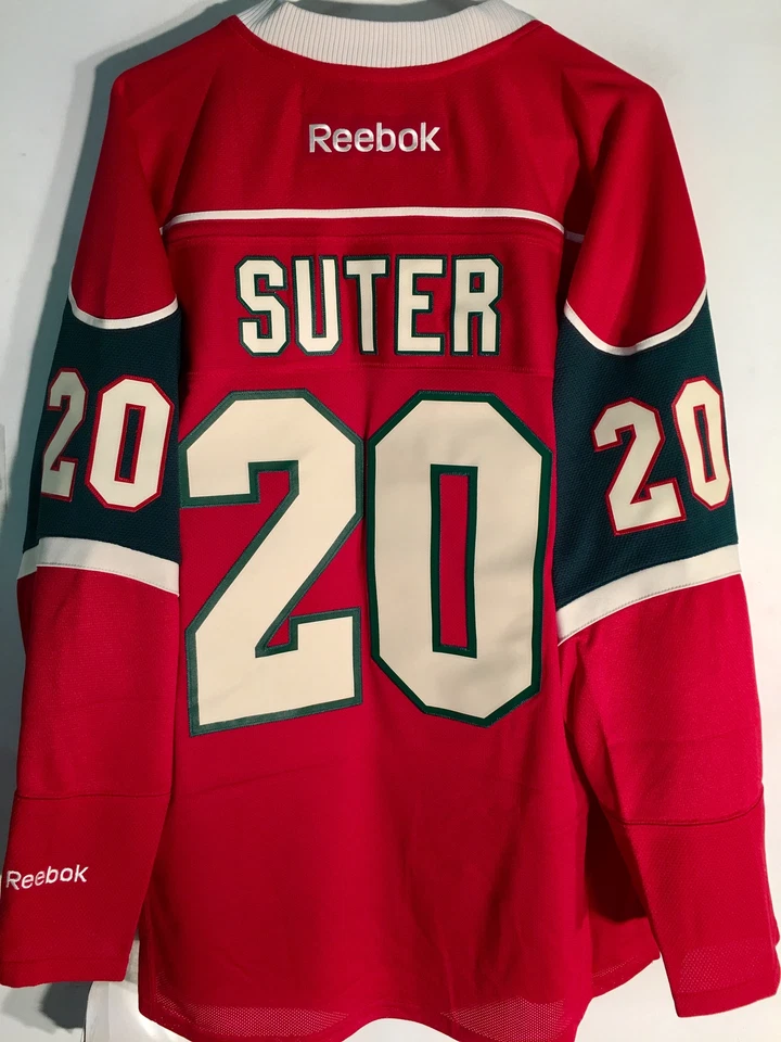 Reebok Premier NHL Jersey Minnesota Wild Ryan Suter Red sz L - Image 1 of 1
