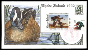 Duck FDC - RI4 1992 Rhode Island - Imagen 1 de 1