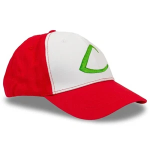 Ash Ketchum Adult Baseball Cap Original Hat Trainer Cosplay Costume L Embroidery - Picture 1 of 4